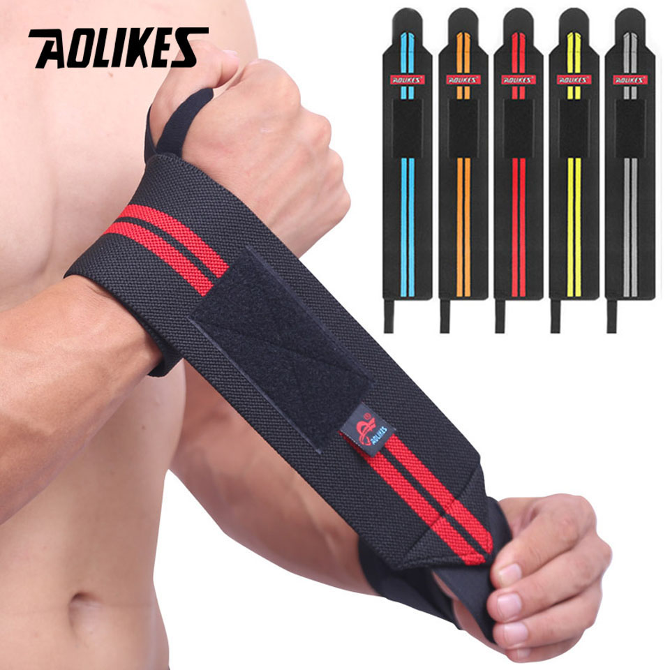 Wrist Wraps Weightlifting Support - AOLIKES 1 Pair Wristband Wrist Support