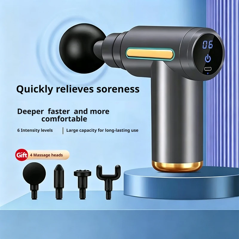 Electric Massage Gun Deep Tissue - 6 Speed Mini Electric Fascia Gun