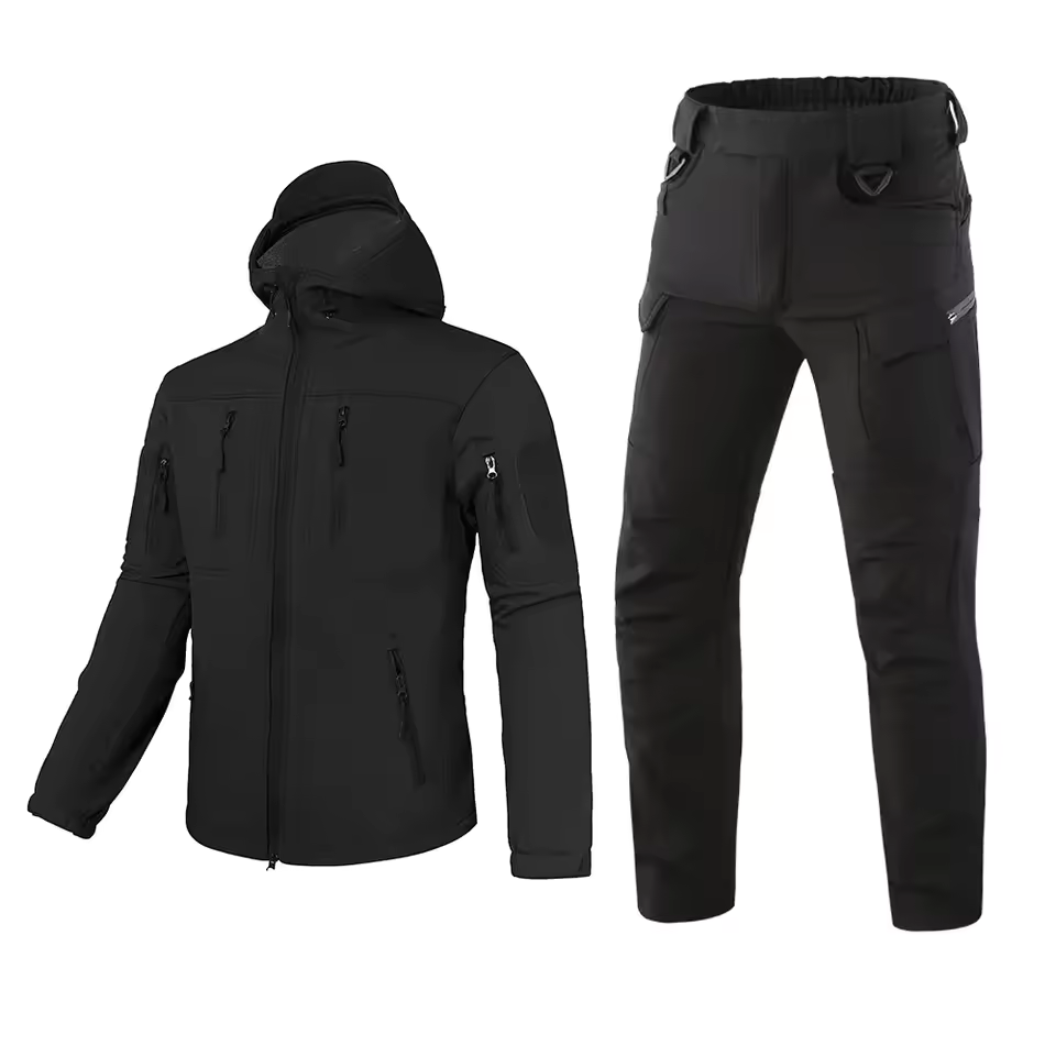 Hiking - Waterproof Softshell Camouflage Hiking Outerwear Fleece