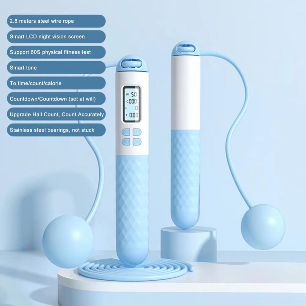 Portable Cordless Ropeless Jum - Smart Jump Rope Digital Counter 评论和价格