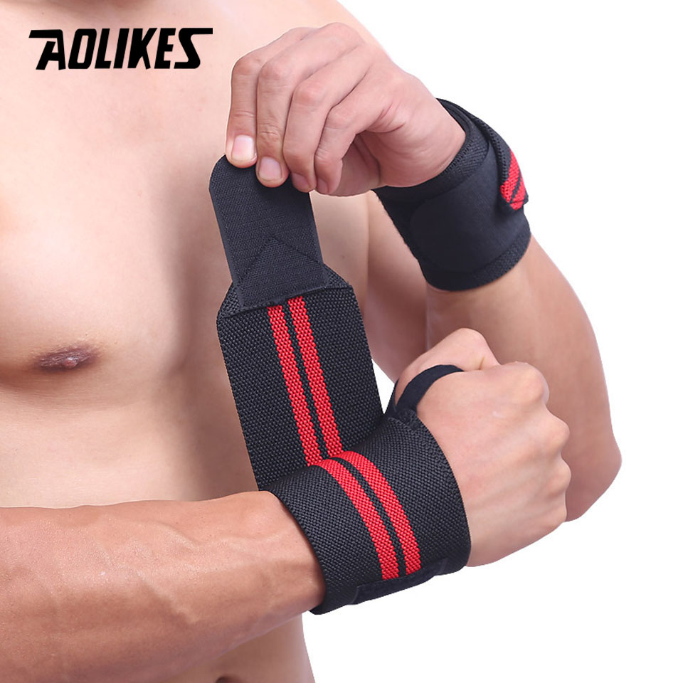 AOLIKES 1 Pair Wristband Wrist - Wrist Wraps Weightlifting Support 评论和价格