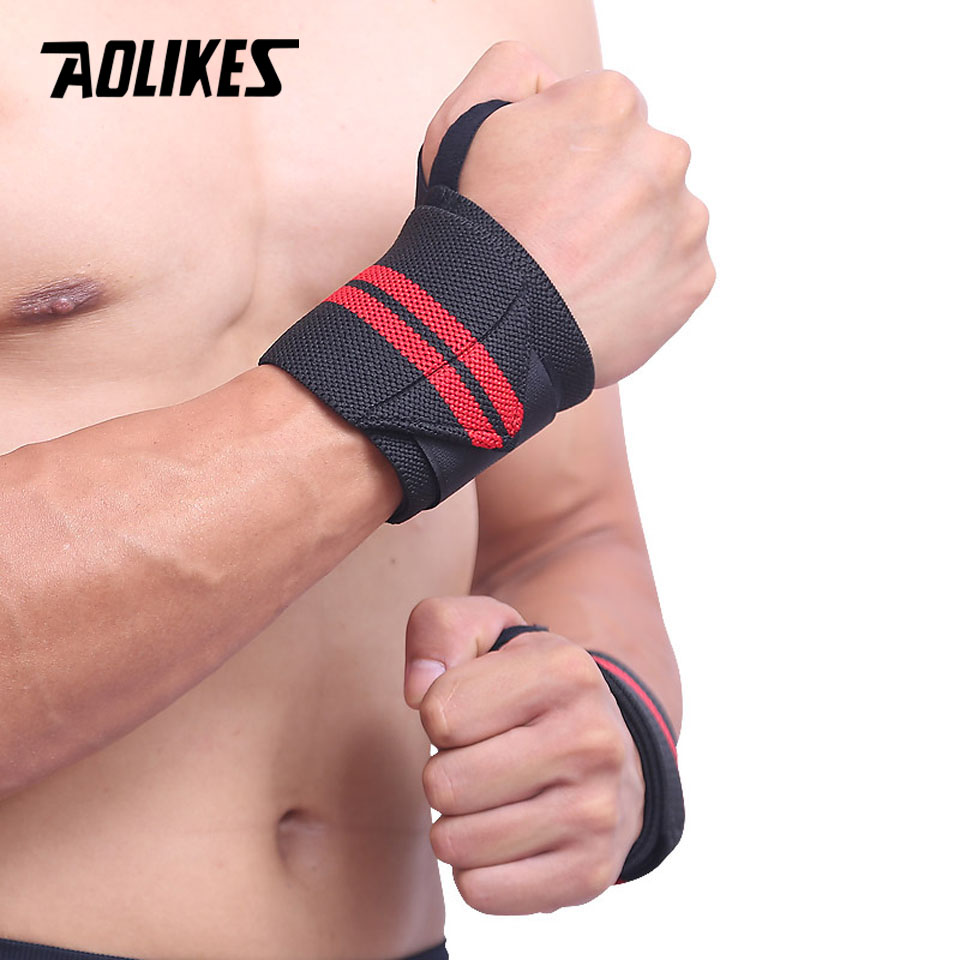 AOLIKES 1 Pair Wristband Wrist - Wrist Wraps Weightlifting Support 评论和价格