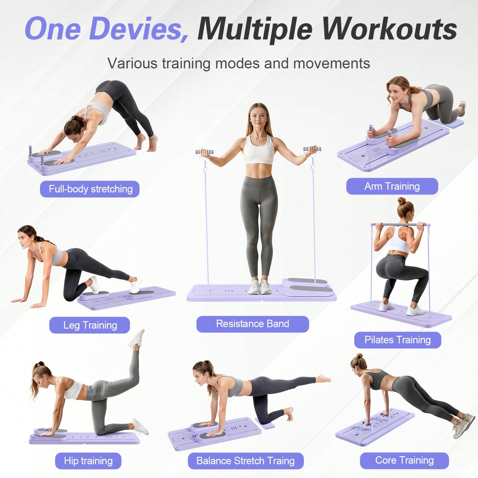 Pilates Reformer With Bar, Pil - Fitness Equipment 评论和价格
