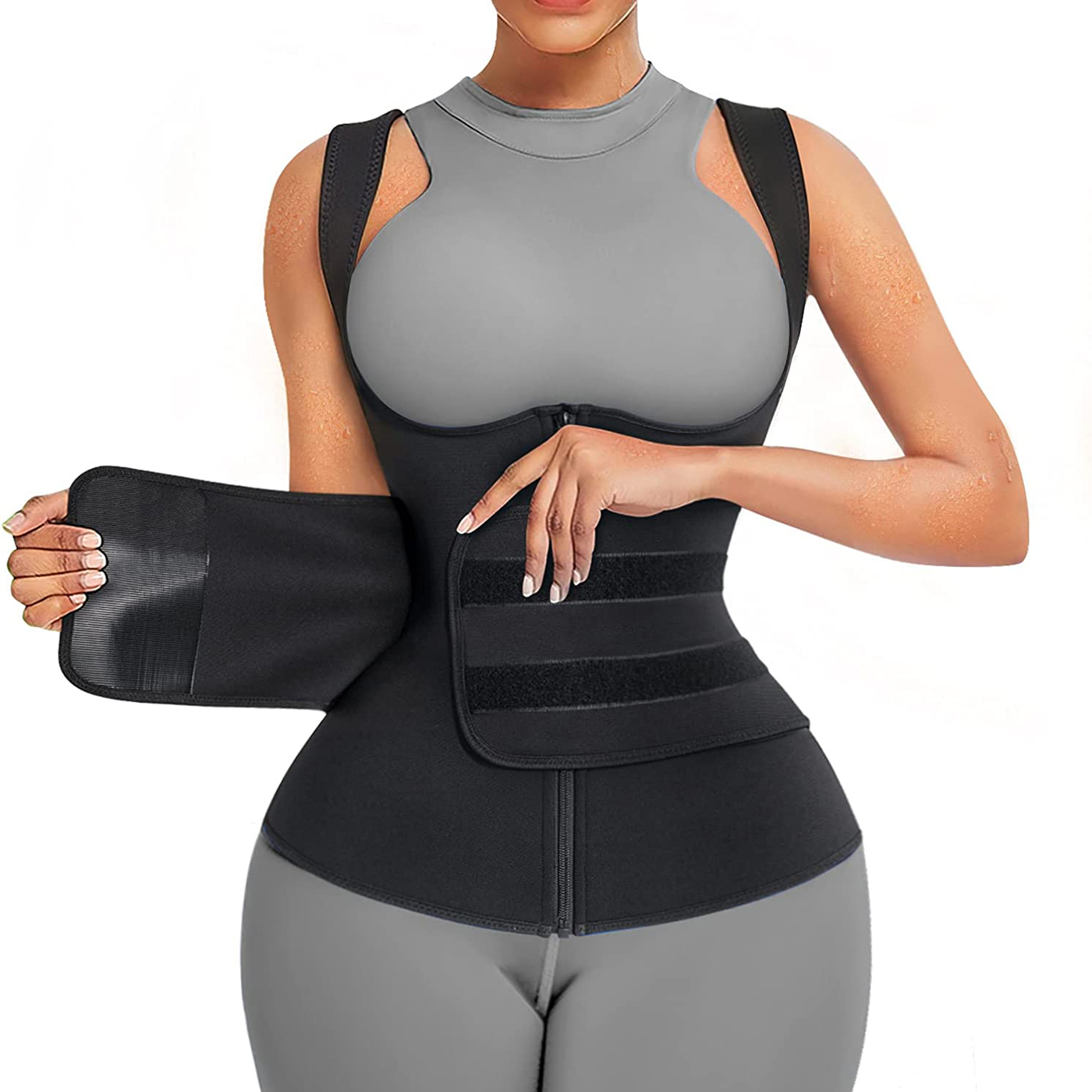 Neoprene Sauna Suit for Women  - Sweat Waist Trainer Belt Neoprene 评论和价格