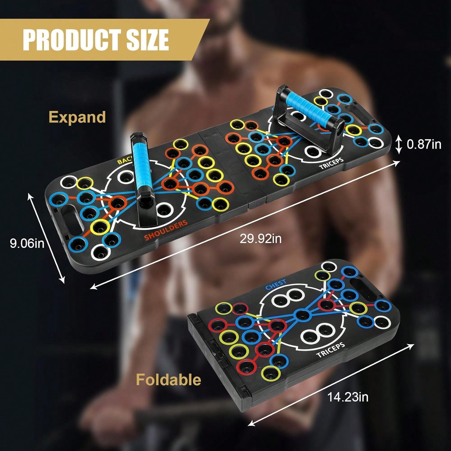 Foldable Push‑Up Board System, - Push Up Board Foldable Multi Function 评论和价格