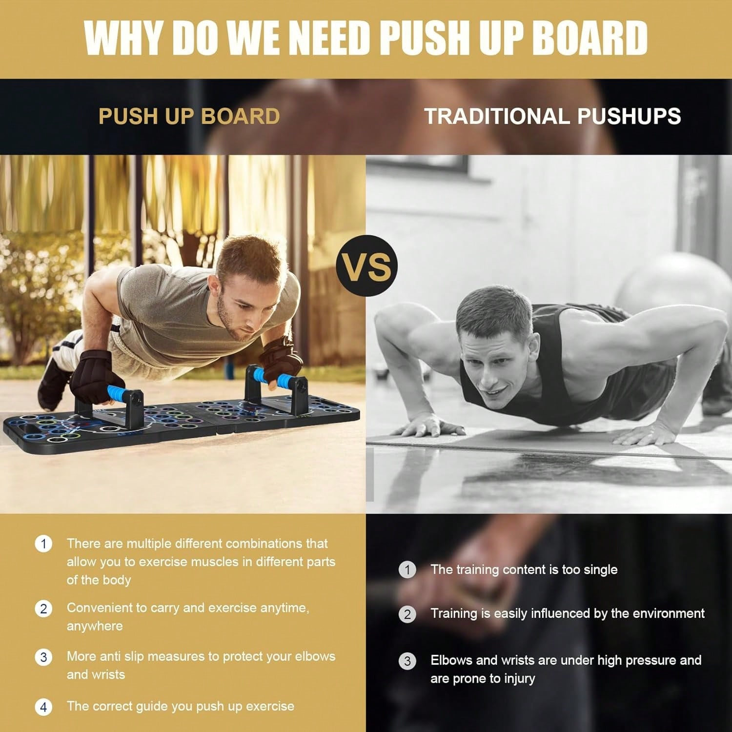 Foldable Push‑Up Board System, - Push Up Board Foldable Multi Function 评论和价格