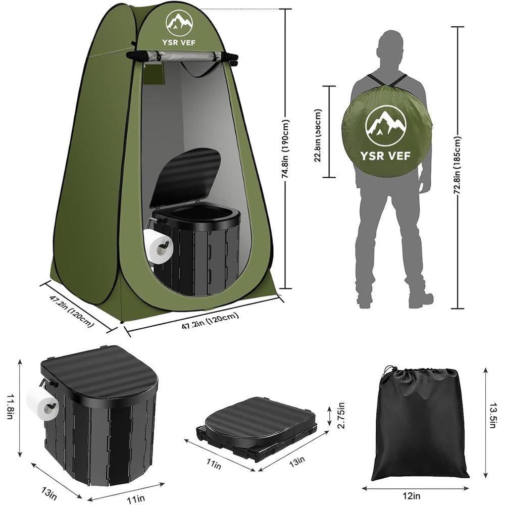 Portable Toilet Kit, Camping T - Camping 评论和价格