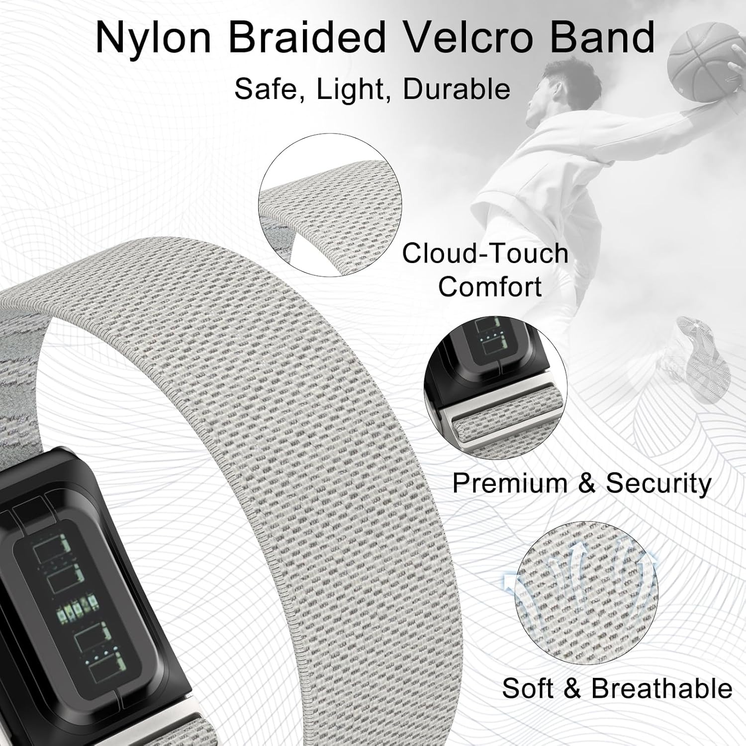 Elastic Nylon Arm Bicep Band F - Resistance Bands Set With Handles 评论和价格