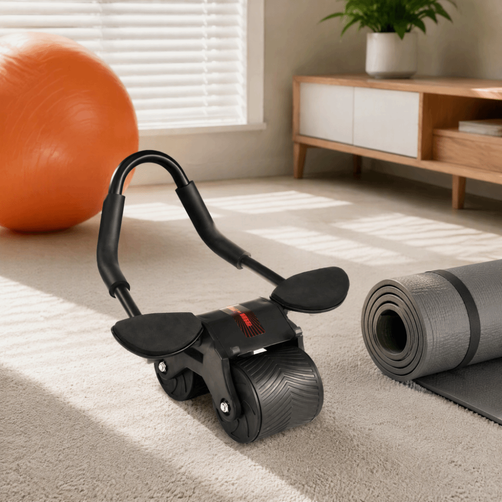 Steel ABS Automatic Rebound Ab - Ab Roller Wheel With Elbow Support 评论和价格