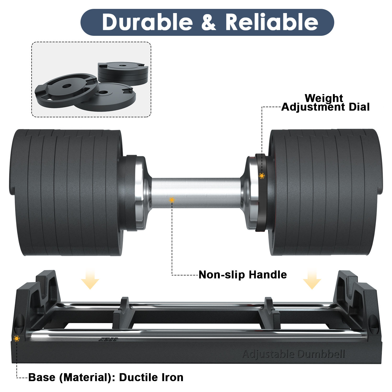 2026 Commercial Gym Equipment  - Adjustable Dumbbell Pair 40Kg 评论和价格