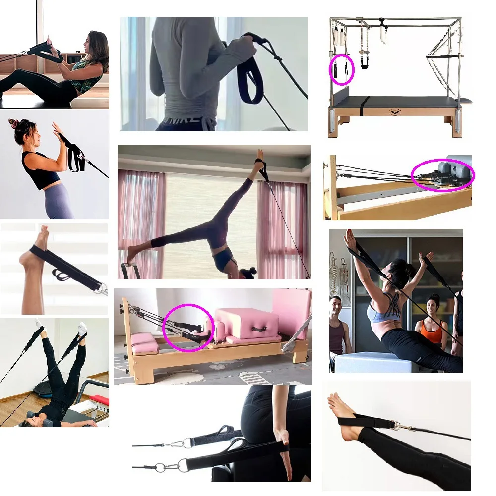 Double Ring Elastic Yoga Pilat - Pilates Bar Kit With Resistance Bands 评论和价格