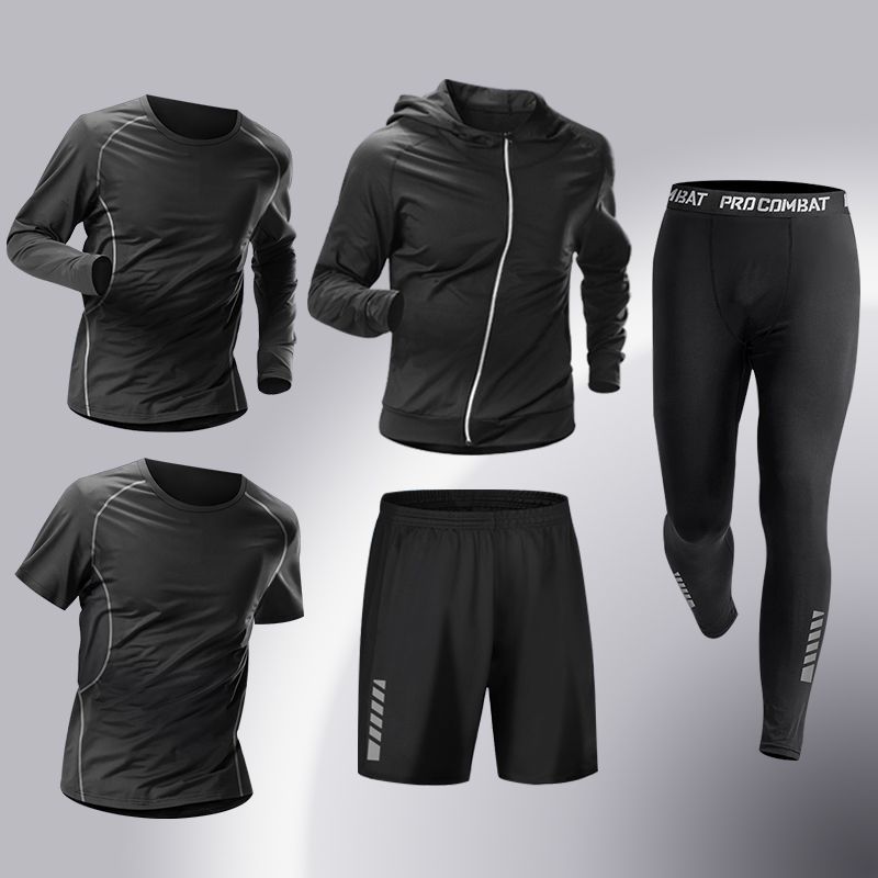 Men Five Piece Sports Set Hood - Cycling 评论和价格
