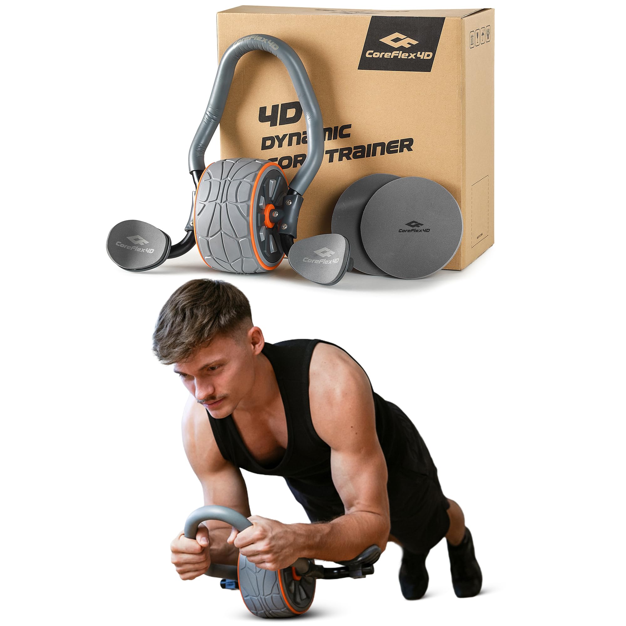 CoreFlex4D Ab Roller Wheel wit - Ab Roller Wheel With Elbow Support 评论和价格