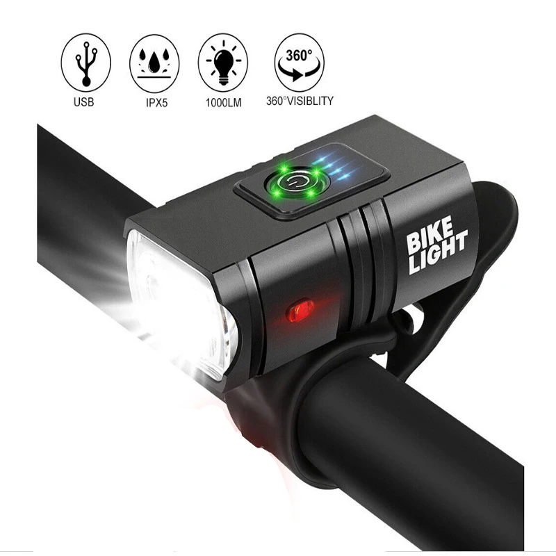 Bicycle Lights 1000 Lumen 2500 - Rechargeable Bicycle Headlight 1000 Lumen 评论和价格