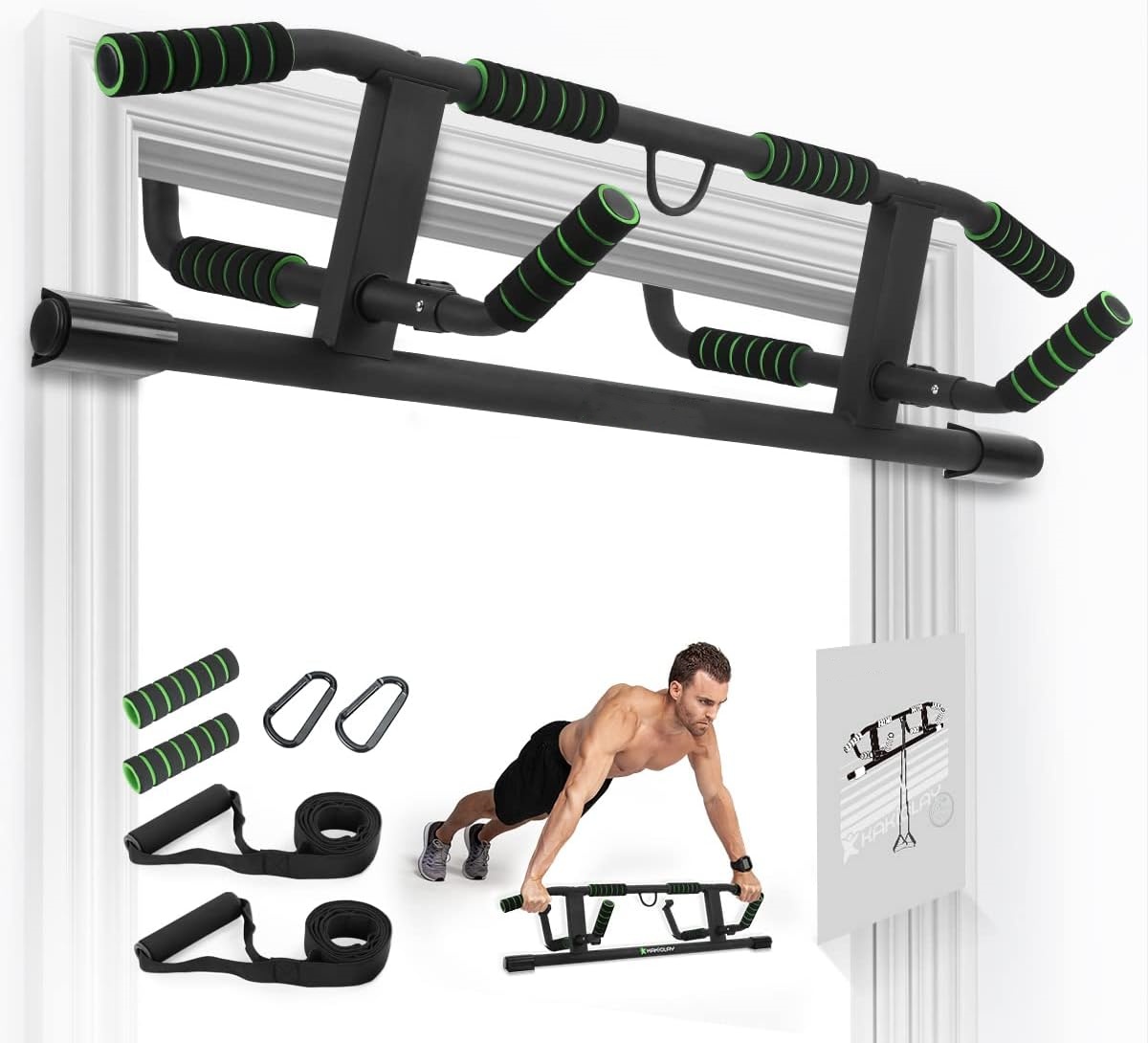 Wellshow Sport Doorway Pull up - Door Pull Up Bar No Screw 评论和价格