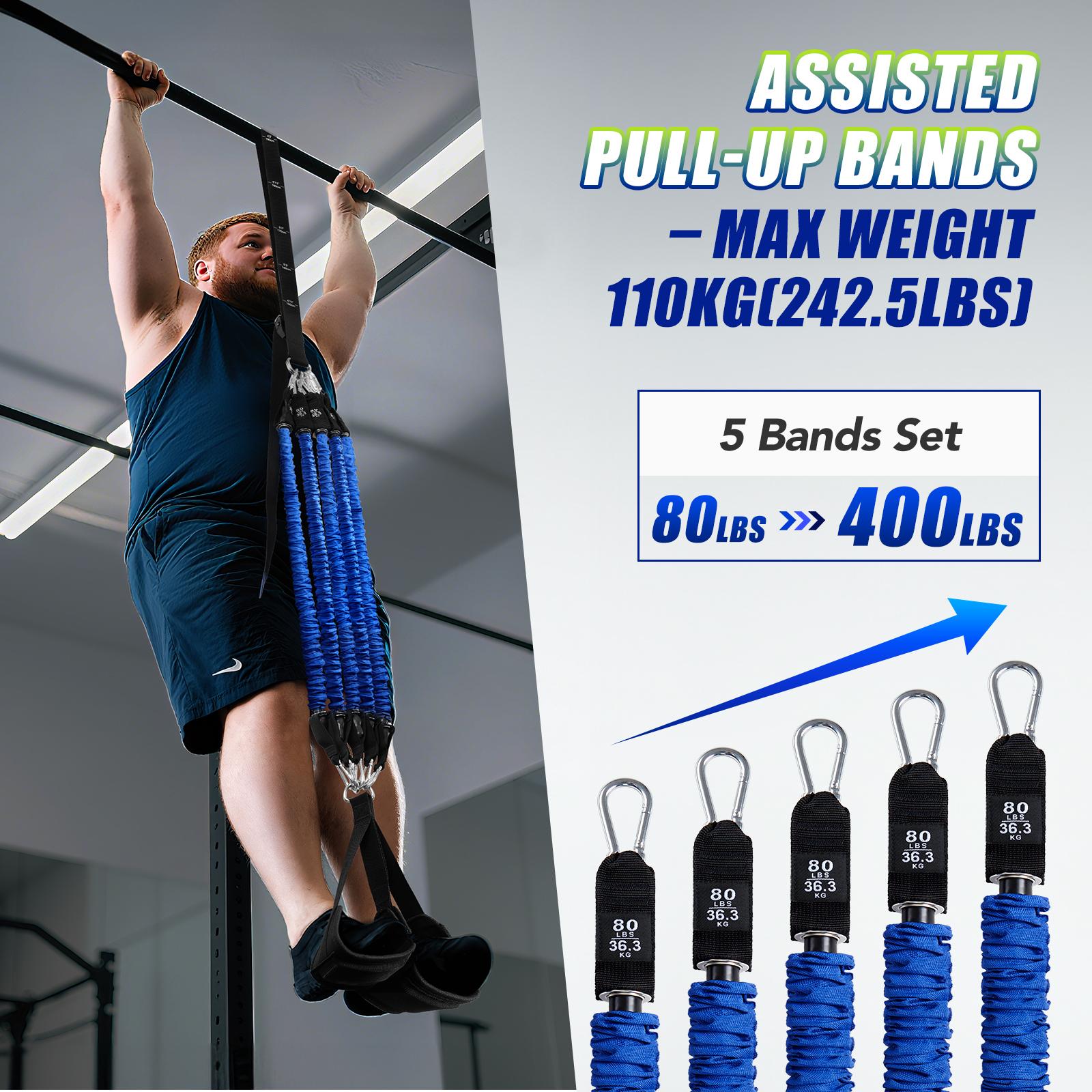 Heavy Duty Pull Up Assist Band - Resistance Bands Set With Handles 评论和价格