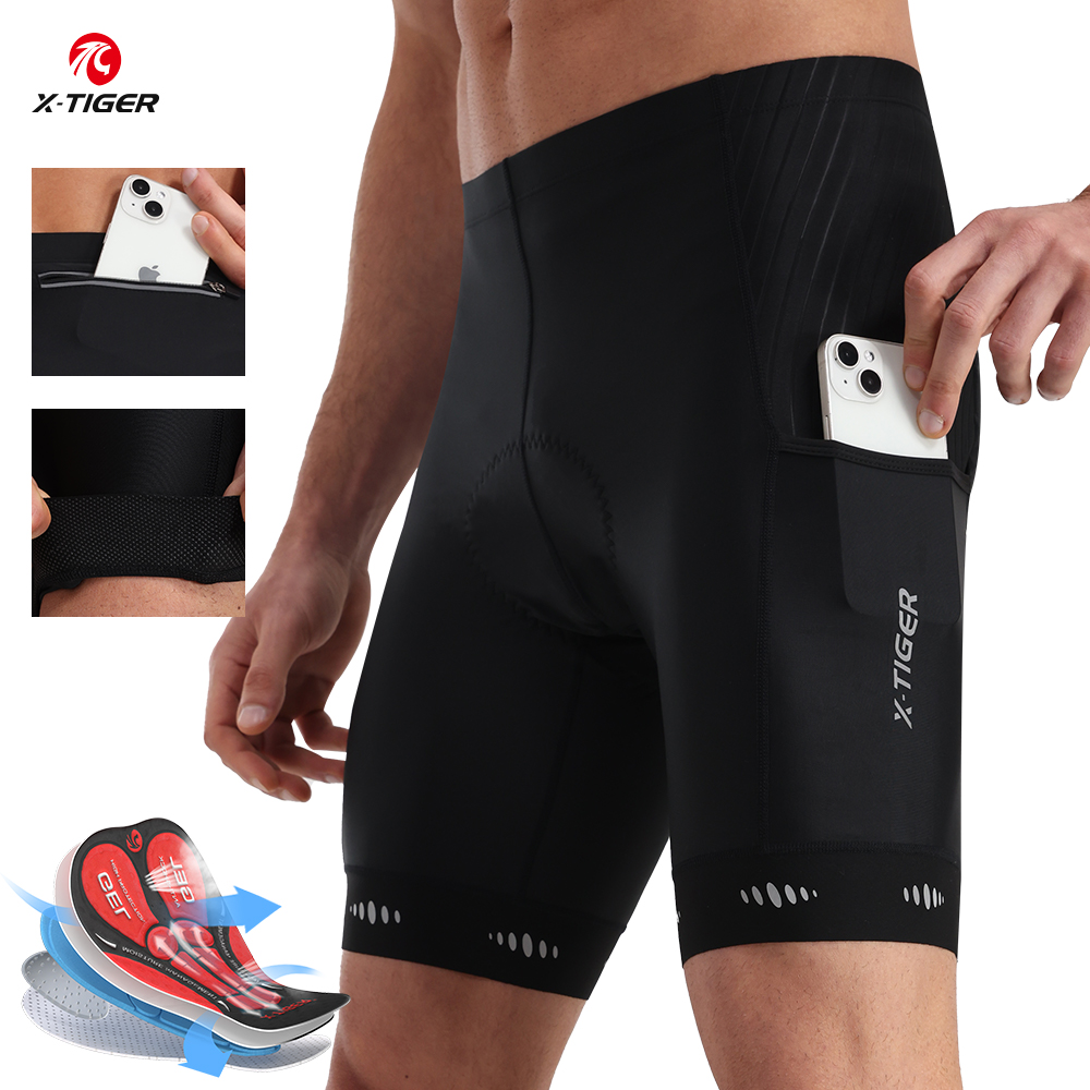 X-TIGER Men Cycling Shorts wit - Padded Cycling Shorts 5D Gel 评论和价格