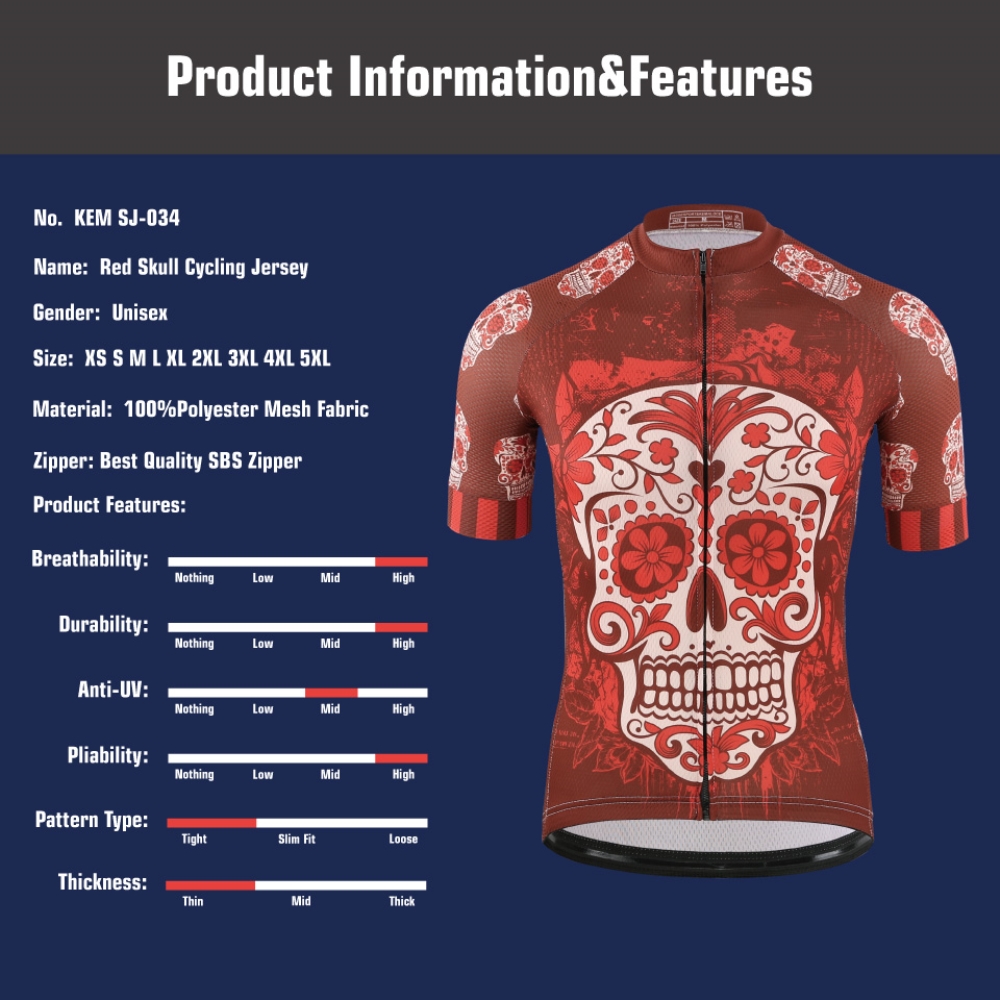 KEMALOCE Red Cycling Jersey Me - Padded Cycling Shorts 5D Gel 评论和价格