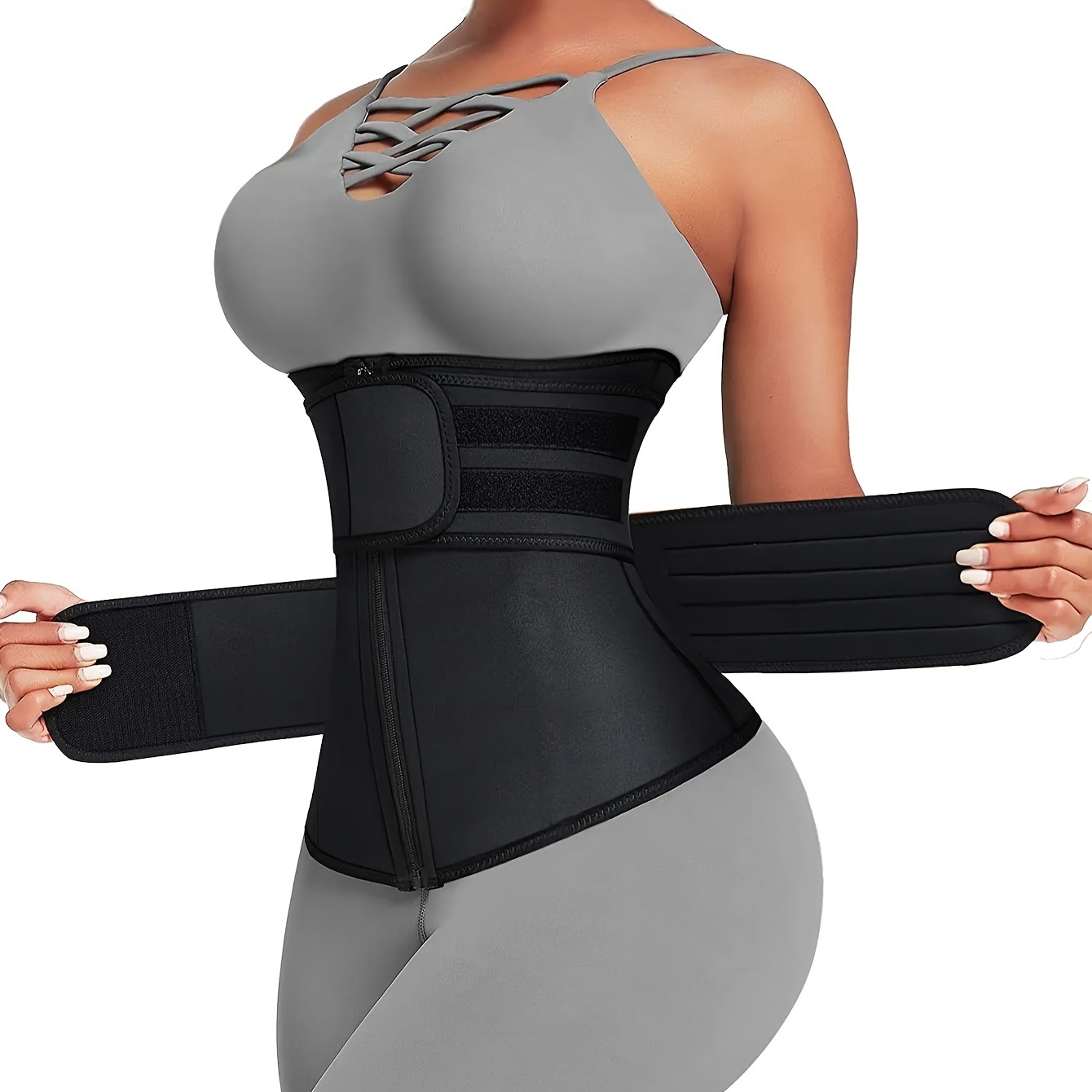 Women Waist Trainer Belt Doubl - Sweat Waist Trainer Belt Neoprene 评论和价格