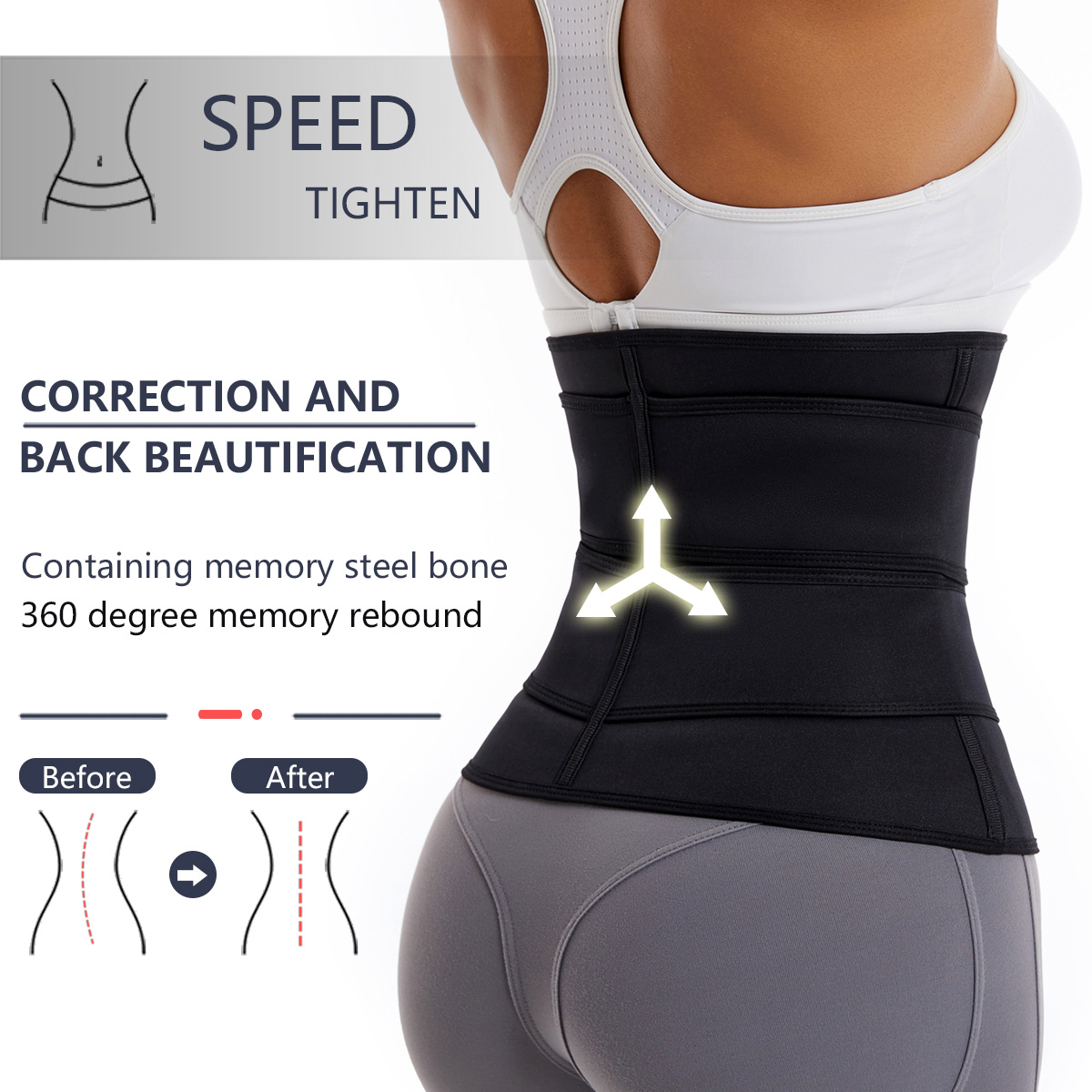 Women Waist Trainer Belt Doubl - Sweat Waist Trainer Belt Neoprene 评论和价格