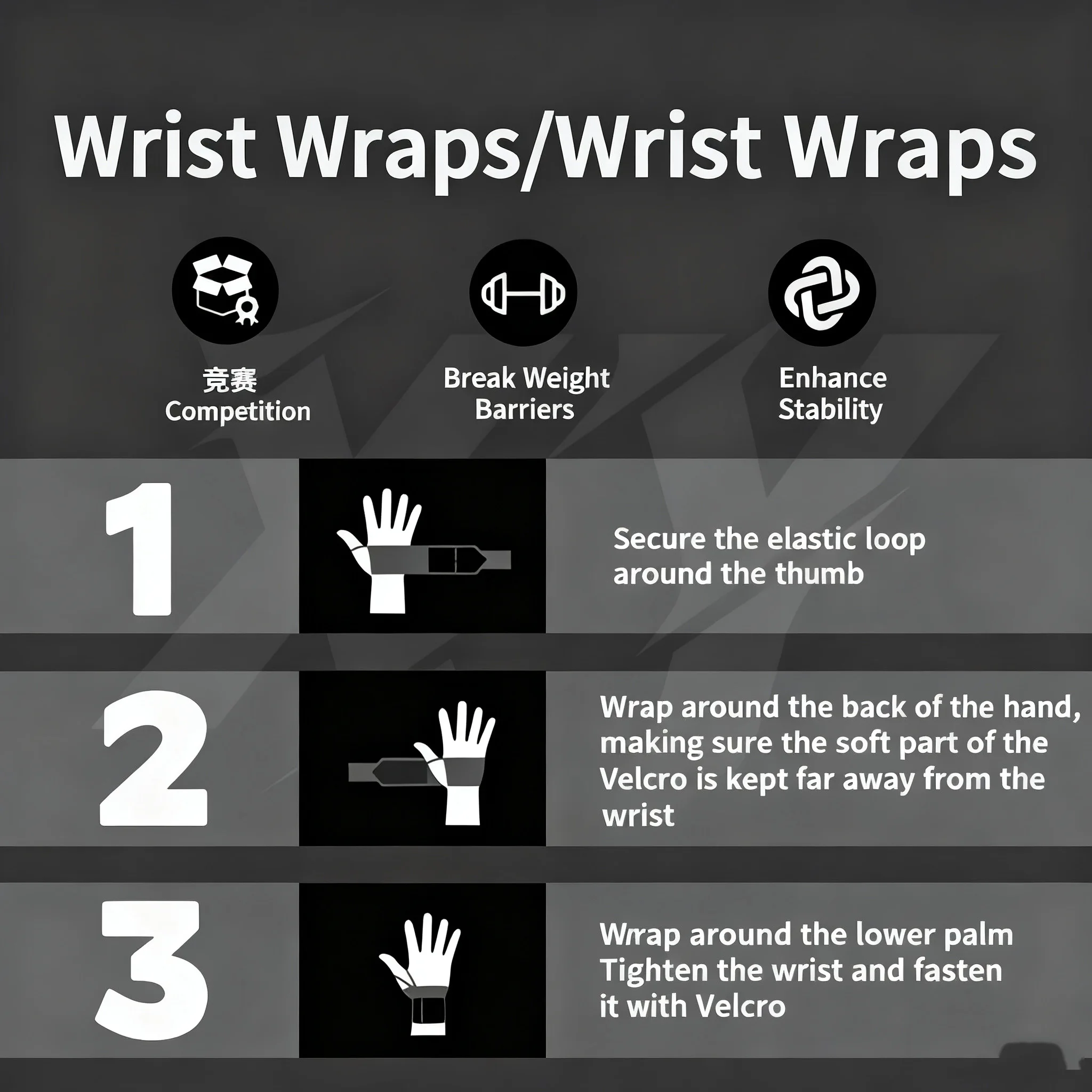 1 Pair Gym Sports Weight Lifti - Wrist Wraps Weightlifting Support 评论和价格