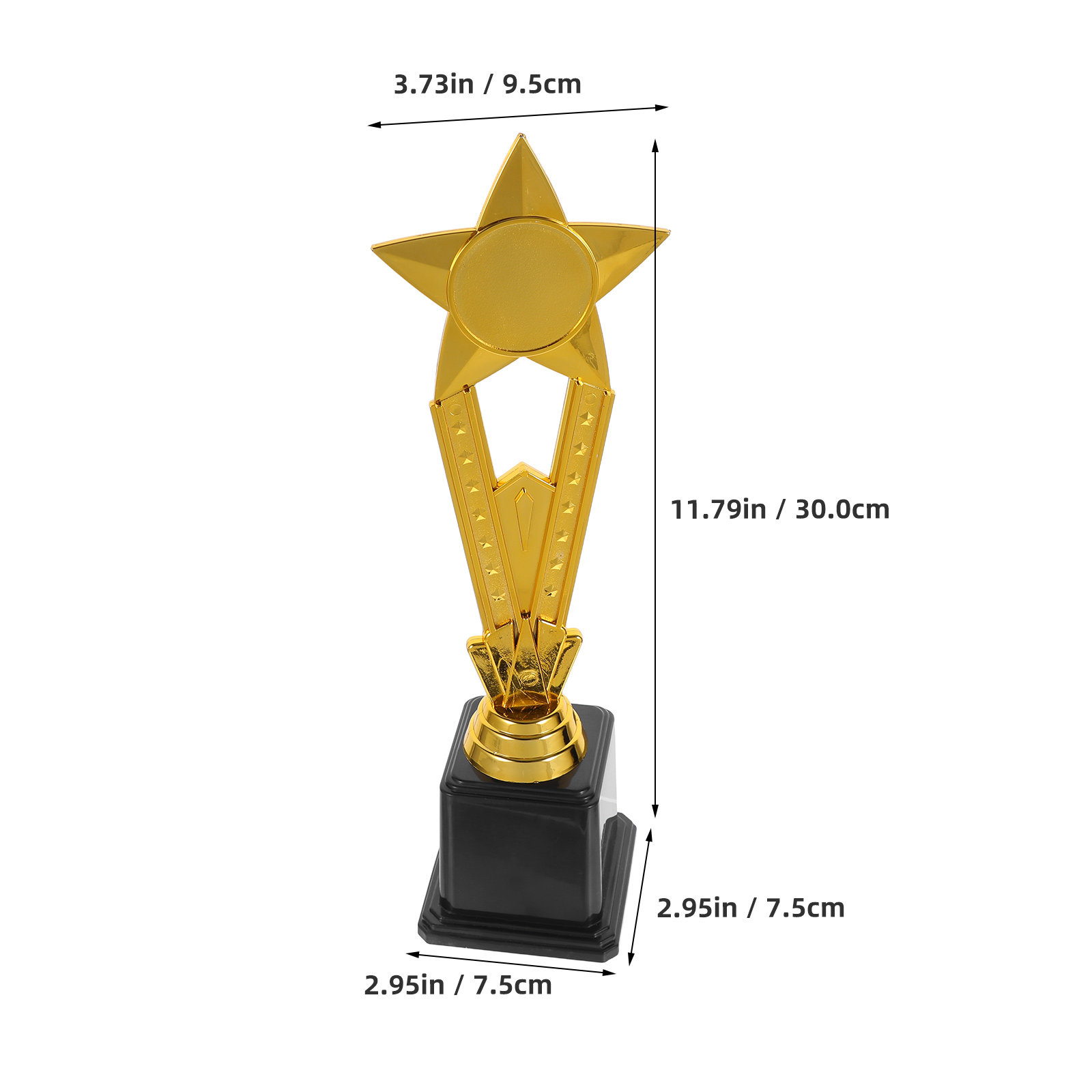 Plastic Gold Star Trophy Small - Team Sports 评论和价格