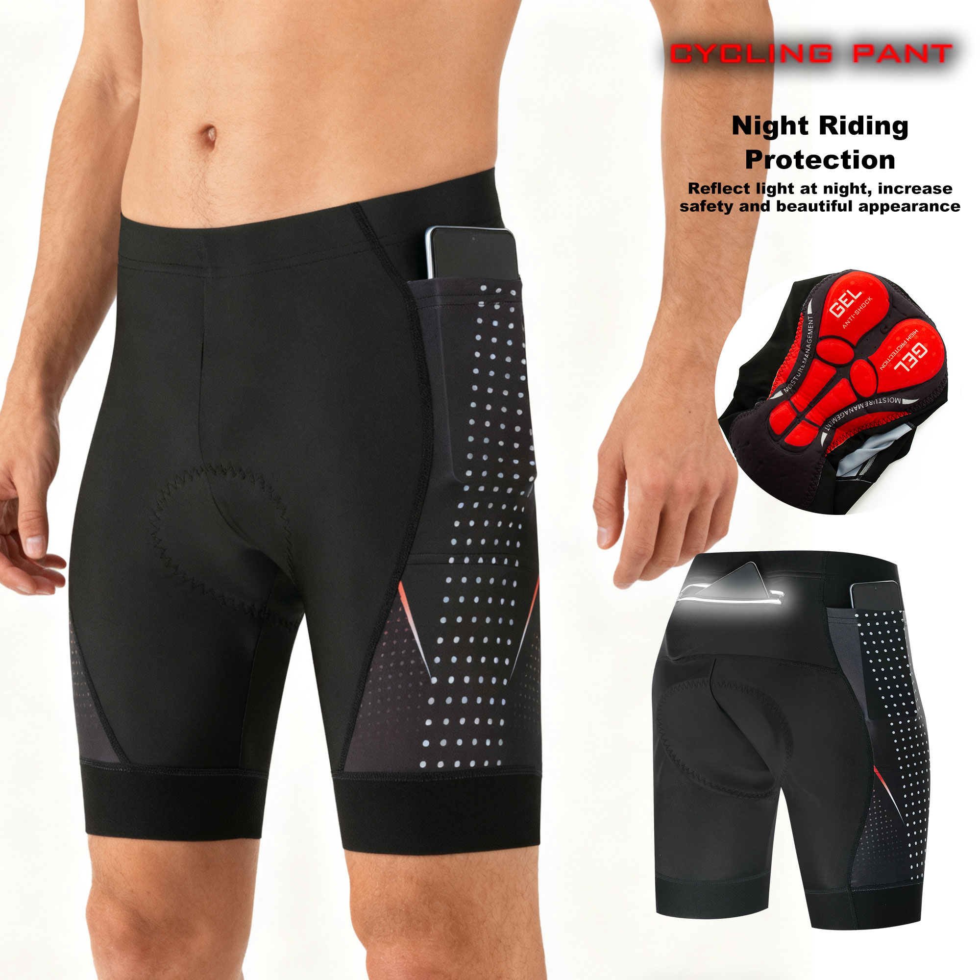Premium Road Bike Shorts With  - Padded Cycling Shorts 5D Gel 评论和价格