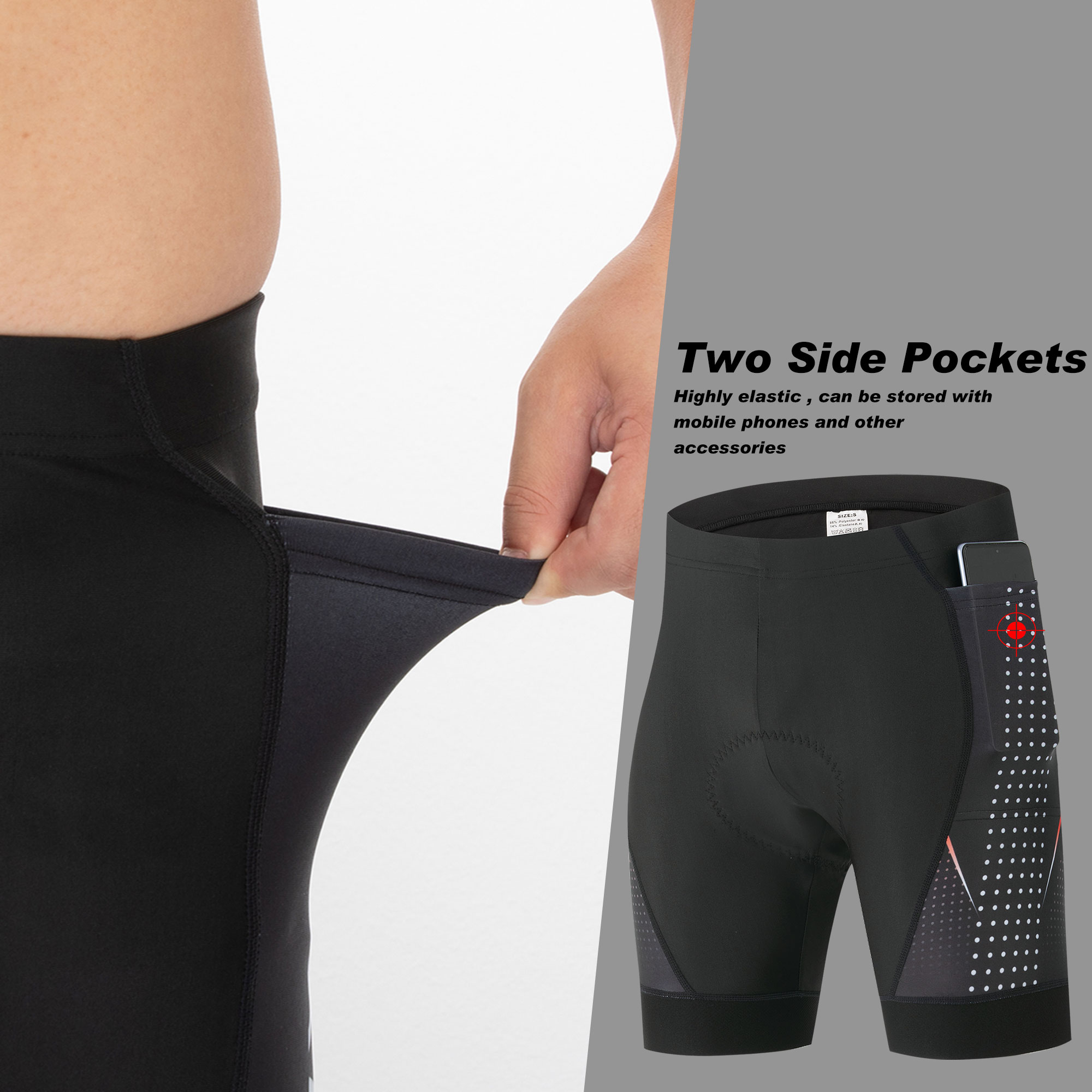 Premium Road Bike Shorts With  - Padded Cycling Shorts 5D Gel 评论和价格