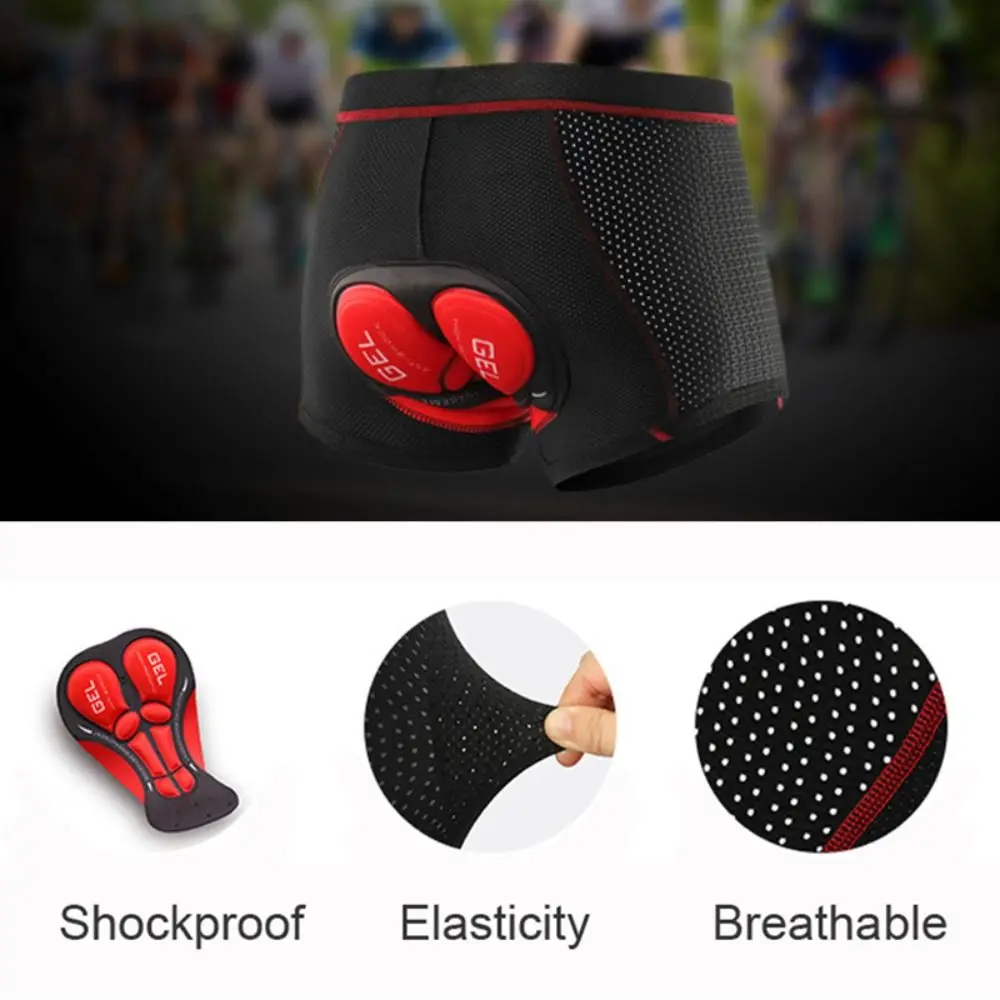 5D Gel Pad Shockproof Breathab - Padded Cycling Shorts 5D Gel 评论和价格