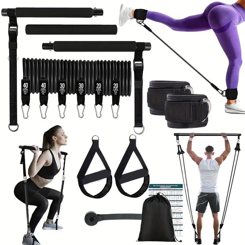 Multifunctional Pilates Bar Ki - Pilates Bar Kit With Resistance Bands 评论和价格