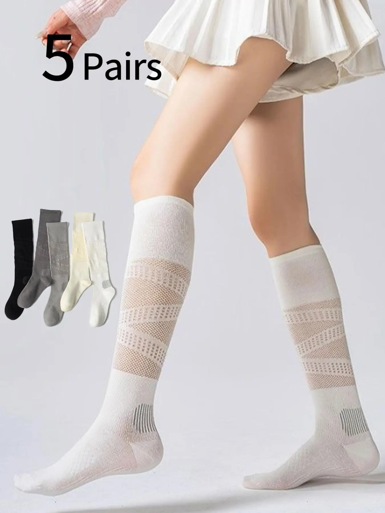5 Pairs Women's Sports Socks,  - Cycling 评论和价格