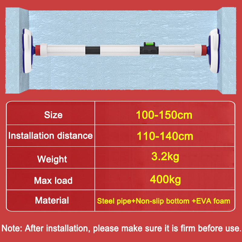 100-150cm Pull Up Bar for Door - Door Pull Up Bar No Screw 评论和价格