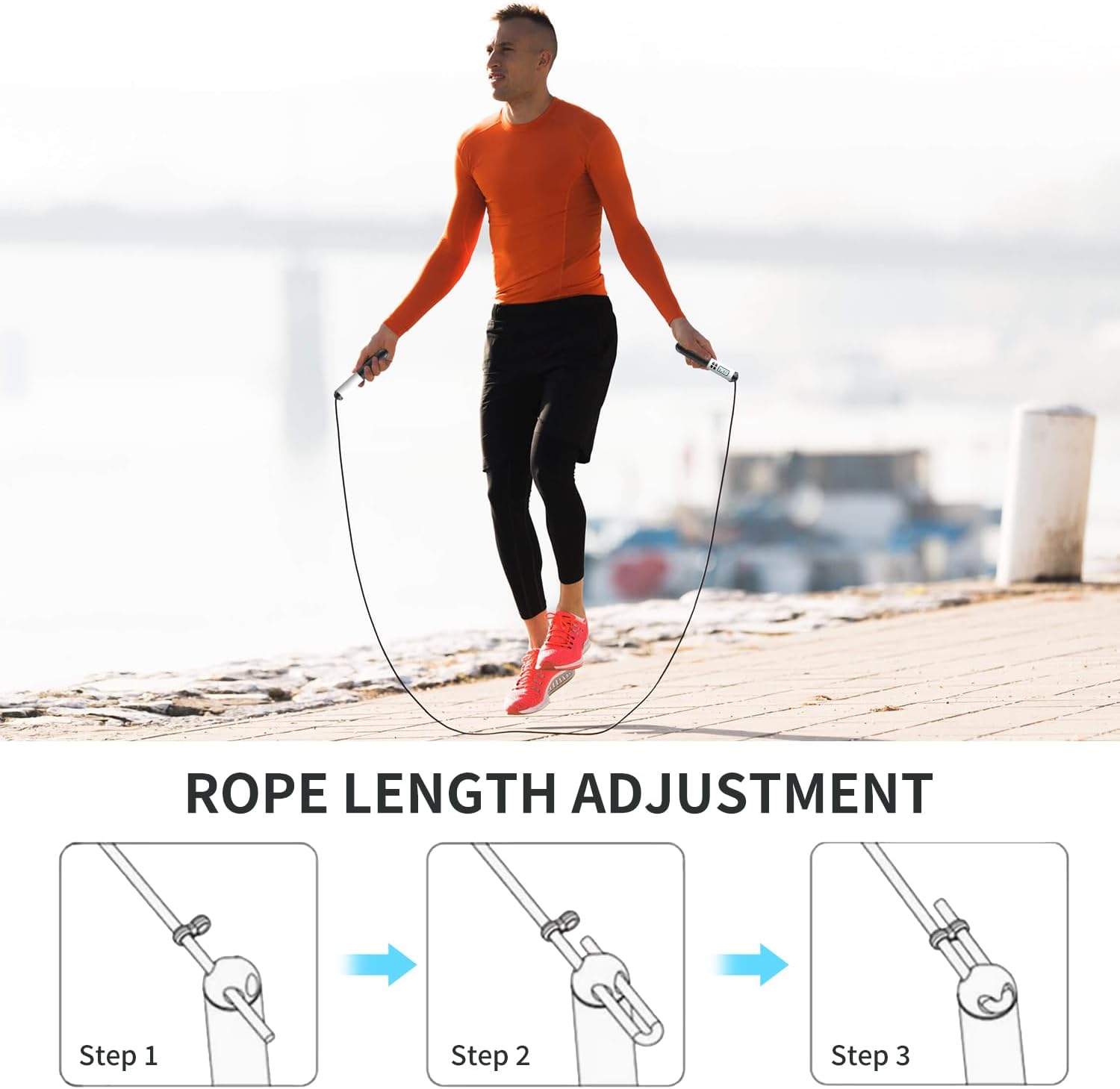 6cm Cordless Skipping Rope Wit - Smart Jump Rope Digital Counter 评论和价格