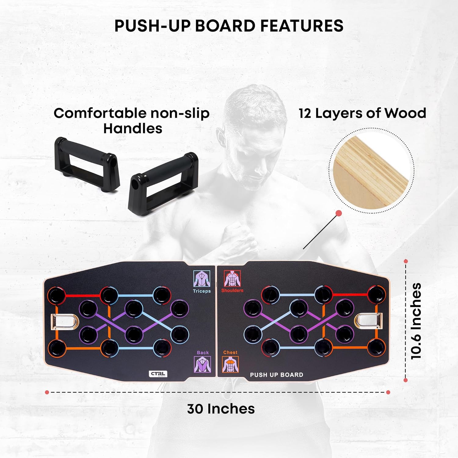 Multifunctional Foldable Woode - Push Up Board Foldable Multi Function 评论和价格
