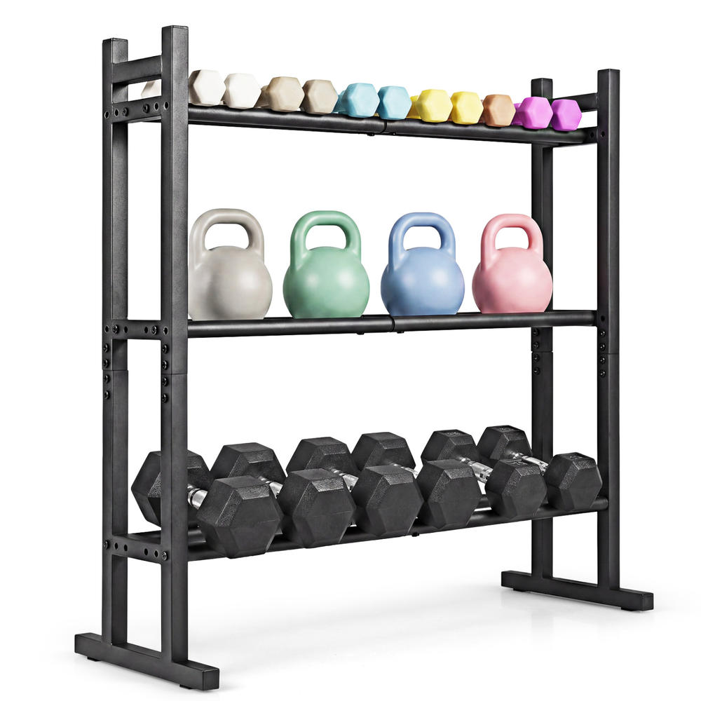 Heavy Duty 3-Tier Dumbbell Rac - Fitness Equipment 评论和价格