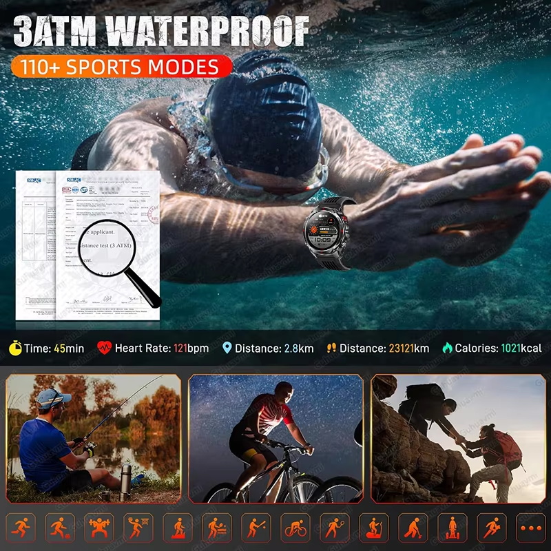 Military 540mAh GPS Smart Watc - Resistance Bands Set With Handles 评论和价格