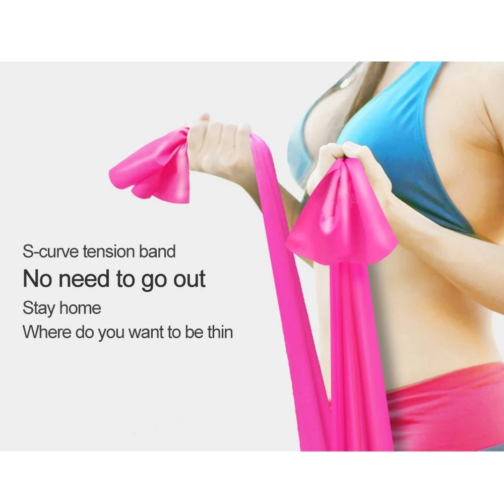 Yoga Elastic Bands Portable Pi - Pilates Bar Kit With Resistance Bands 评论和价格
