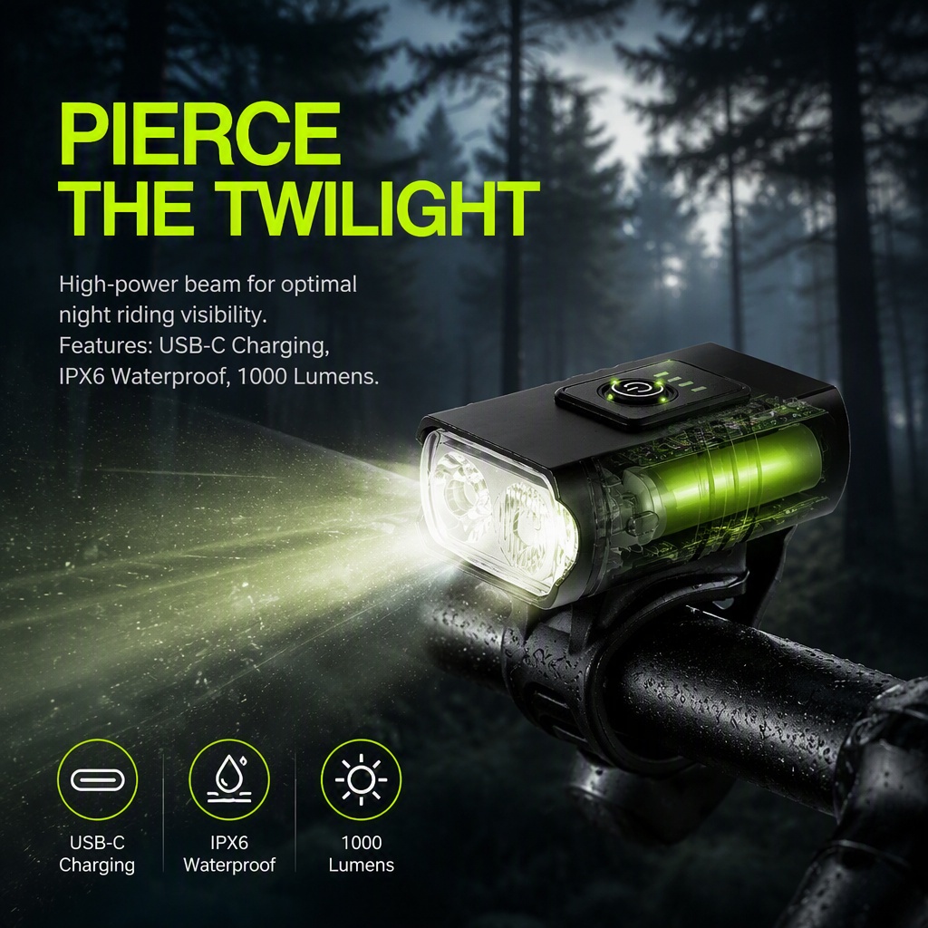 Bike Light USB Rechargeable LE - Rechargeable Bicycle Headlight 1000 Lumen 评论和价格