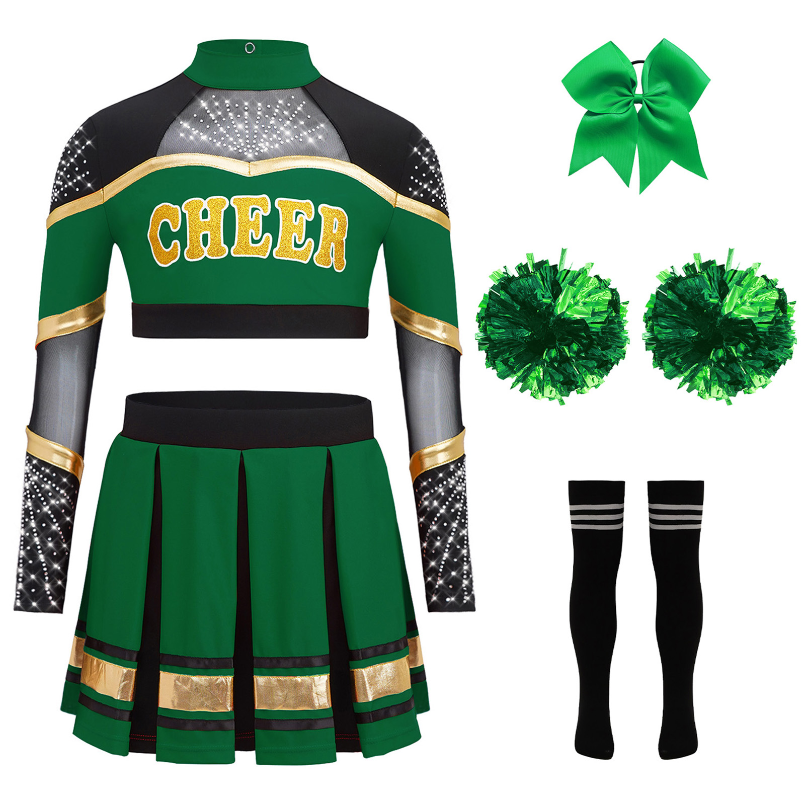 High School Cheerleader Costum - Team Sports 评论和价格