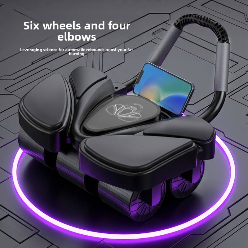 Portable 6 Wheel Digital Intel - Ab Roller Wheel With Elbow Support 评论和价格