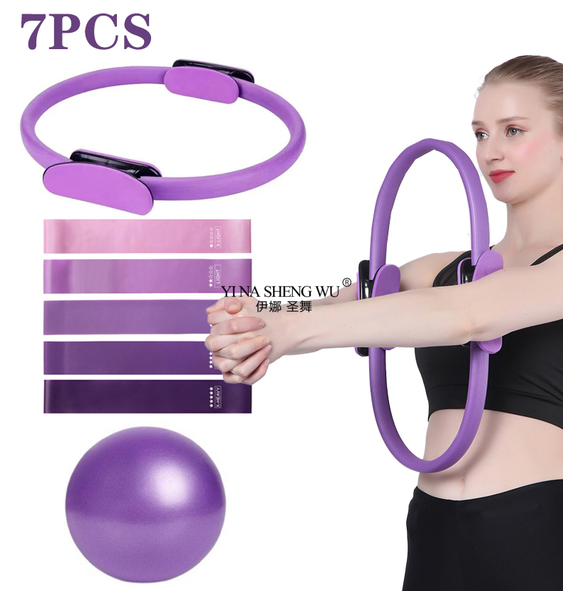 7Pcs Pilates Equipment For Hom - Pilates Bar Kit With Resistance Bands 评论和价格