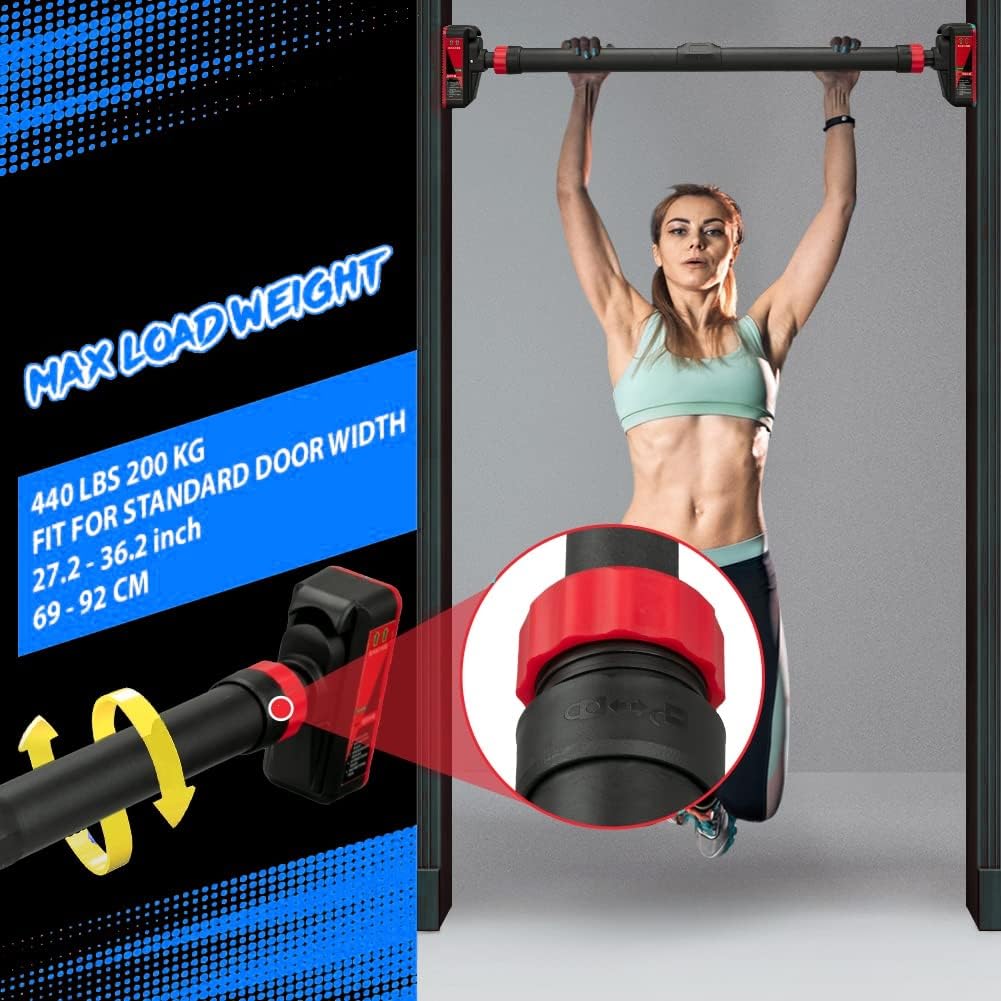 Adjustable Pull Up Bar for Doo - Door Pull Up Bar No Screw 评论和价格