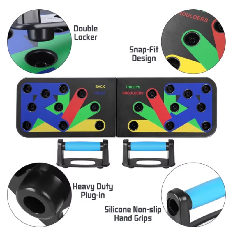 9-in-1 Foldable Push-Up Rack B - Push Up Board Foldable Multi Function 评论和价格