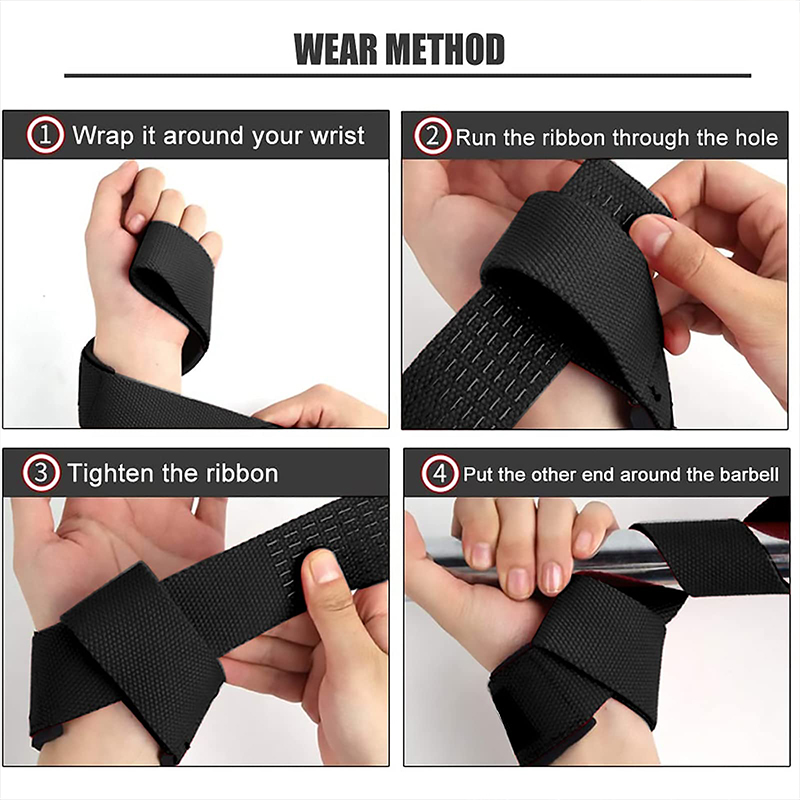 2Pcs Gym Lifting Straps Fitnes - Wrist Wraps Weightlifting Support 评论和价格